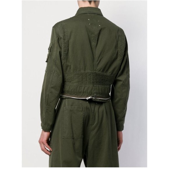 Maison Margiela Zipped Trim Cropped Jacket - Picture 4 of 8